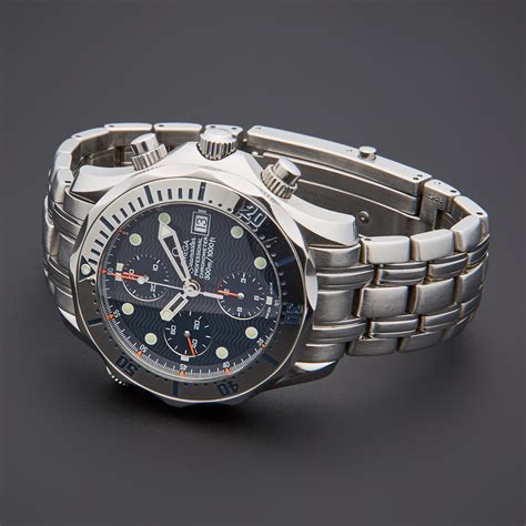 omega used|pre owned omega seamaster chronograph.